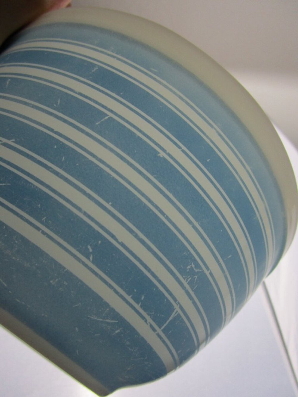 Rainbow Stripe Blue Vintage Mixing Bowl 402 Ovenware Kitchen - Picture 12 of 12